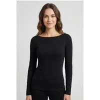 ONLY Langarmshirt ONLKISS LIFE LS BOATNECK TOP CC JRS NOOS