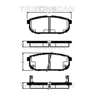 Triscan Bremsbel?ge hinten Kia Sorento 1