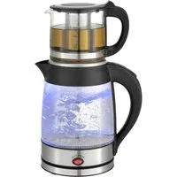 Zilan Wasserkocher ZLN-4858 Semaver Caydanlink, 1.8 l, 2200 W, Warmhaltefunktion,Edelstahl,BPA-frei