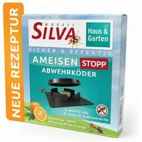 Silva Haus & Garten Vergrämungsmittel Silva® Ameisenköder 4er – gegen Ameisen im Haus & Garten – PT19 Biozid, 4-St., Set aus 4 Köderdosen, 4 Stück für drinnen & draußen