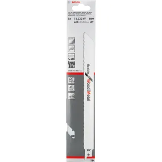 Bosch Säbelsägeblatt S 1122 VF, Flexible for Wood and Metal - 2608657559