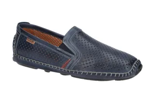 Pikolinos 09Z-3100 Blue Slipper Herrenschuhe - Echtleder, bequem & weich gepo...
