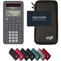 Texas Instruments Taschenrechner TI-30X Prio MathPrint inkl. WYNGS Schutztasche Schwarz