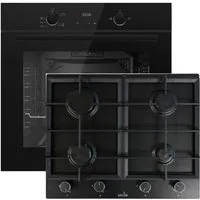 Gasline Gasherd-Set Gasline Herdset GB850-FIB mit Gasbackofen+Gaskochfeld 60cm 4 Brennern