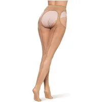 BANANALU Ouvert Strumpfhose mit Naht Ouvert Strumpfhose mit offenem Schritt Cutout 20 DEN (1 St)