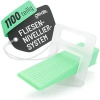 greate. Nivelliersystem 1100-teiliges Fliesen Nivelliersystem 2mm - Fliesen Keile Set (1100-St)