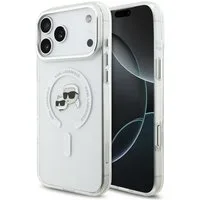 KARL LAGERFELD Handyhülle Case MagSafe iPhone 17 Pro Max Kunststoff Karl Katze transparent 6,9 Zoll, Kantenschutz
