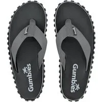 Gumbies Duckbills in Black T-Strap-Zehentrenner aus recycelten Materialien hergestellt, stabile Gummisole