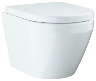 GROHE Wand-Tiefspül-WC komakt Set Euro Keramik 102509 mit WC-Sitz alpinweiß, 102509SH00 102509SH00