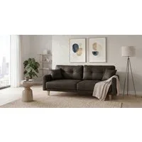 OTTO home 3-Sitzer TRIPLO optionale Schlafsofa mit Bettkasten, Maße B/T/H: 215/100/89 cm, Wahlweise Bettfunktion - Liegefläche 145x191 cm, Rücken-, Zierkissen