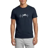Spreadshirt T-Shirt Motorrad Herzschlag Männer T-Shirt (1-tlg)
