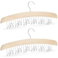 relaxdays Gürtelbügel Gürtelhalter für Kleiderschrank, (2er Set, 2-tlg), 2er Pack