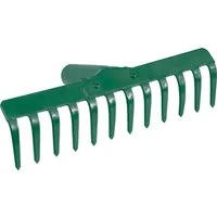 TRIZERATOP Gartenrechen Grabie metal, 28cm, 12-zębów nieopr. flo, (Metallrechen 28 cm, 12 Zinken, ohne Stiel)