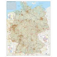 STIEFEL Poster Verkehrswegekarte Deutschland, 97 x 119 cm