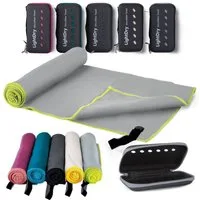 LightDry Sporthandtuch LIGHTDRY Sporthandtuch Mikrofaser, Leicht und Antibakteriell, Mikrofaser, saugfähig, leicht & antibakteriell & schnell trocknend