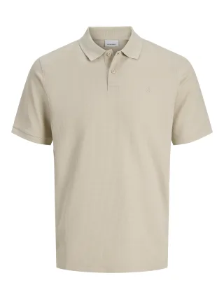 JACK&JONES - JJEAUSTIN POLO SS NOOS Moonbeam - Gr. - XL