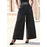 LASCANA Hosenrock mit weitem Bein und Bundfalten mit Gürtelschlaufen, Anzughose, Business chic