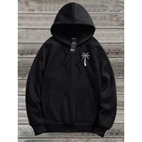 RMK Hoodie Herren Pullover Basic Kapuze Pulli Kapuzenpullover Seitentaschen Palme mit Kapuze
