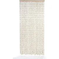 Kobolo Türvorhang Vorhang CIRCLES Papier beige 45 Stränge 100x210cm (1 St), Ösen