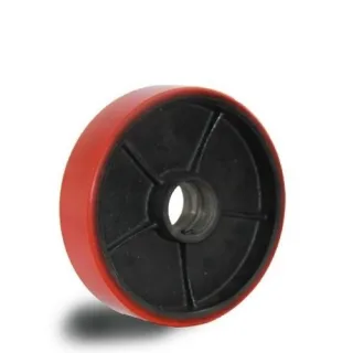 Lenkrad 180x50 mm, Gummi/Stahl, f?r HanseLifter Hubwagen BF-BR-02
