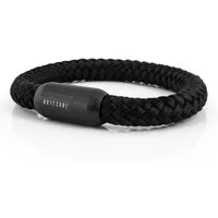 Akitsune Armband Portus Segeltau-Armband Mattschwarz - Schwarz 19cm