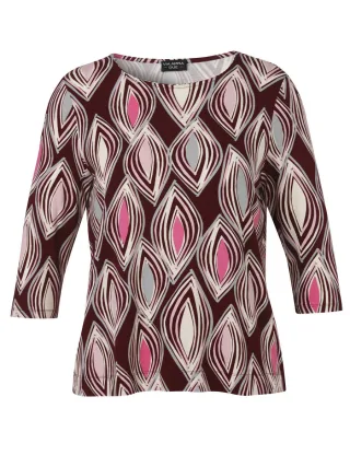 VIA APPIA DUE - Shirt mit 3/4-Arm rot - Gr. - 48