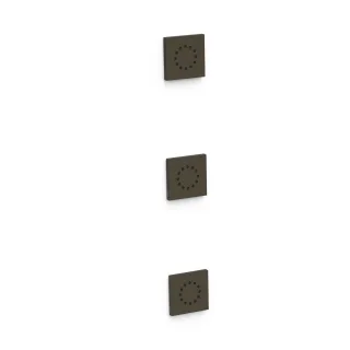 Tres 3 Hydromassage Einbau Jets Einschließlich Einbaugehäuse Größe: 80x80 mm, 13451501KMB 13451501KMB
