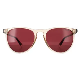 Polaroid Rectangle Unisex Transparent Beige und Havanna Rot Polarisiert PLD 4152/S