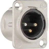 XLR Flanschstecker dreipolig Retail