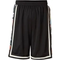 COLUCCI Shorts Short Colucci Signature Basketball Mesh Kontrastierende Seitenstreifen mit durchgehendem Signature-Muster