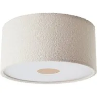 LeGer Home by Lena Gercke Deckenleuchte Debora, ohne Leuchtmittel, Teddy-Stoff, Ø 45 cm, E27, beige