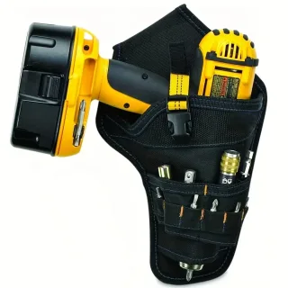 Waterproof Oxford Cloth Drill Holster Waist Tool Bag Quick Release Buckle 28x15cm Pouch for Wrench Hammer Screwdriver