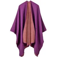 nsihing Modeschal Poncho Damen Strick Poncho Winter Warm Elegant Poncho Decke, Poncho Cape Mantel Übergroße Poncho Frauen Schal