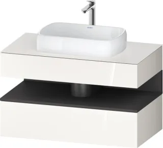 Duravit Qatego Konsolenwaschtischunterbau wandhängend Weiß Hochglanz 1000x550x600 mm - QA47310492200 QA4731049220000