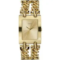 Guess Quarzuhr HEAVY METAL W1117L2, Armbanduhr, Damenuhr, Armband Kettengliederung