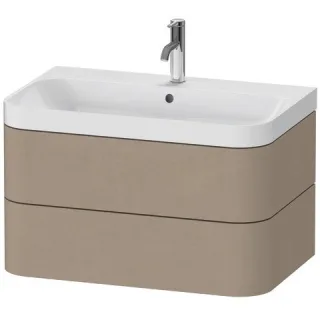 Duravit Happy D.2 Plus c-shaped Set wandhängend Leinen Matt 775x490x480 mm - HP4347O7575 HP4347O7575