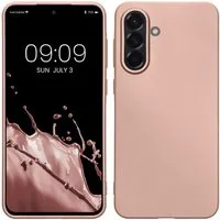 kwmobile Handyhülle Handyhülle für Samsung Galaxy A56 5G Hülle, Silikon Case metallisch schimmernd - Schutzhülle Cover
