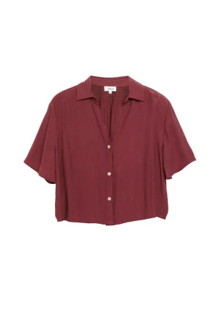 s.Oliver Red Label - Kurzarmbluse rot - Gr. - 44