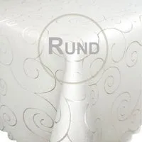 Bronze Tischdecke ORAMENTE Tischdecke Offwhite Creme Rund 135 cm bügelfrei, strapazierfähig, bügelfrei