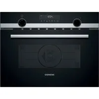 SIEMENS Backofen mit Mikrowelle iQ500 CM585AGS1, Hydrolyse, Zeiteinsparende Schnellaufheizung & gleichmäßige Heißluft
