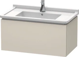 Duravit L-Cube Waschtischunterbau wandhängend Taupe Supermatt 820x469x408 mm - LC616508383 LC616508383
