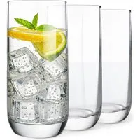 KONZEPT Cocktailglas Gläser Set 6/12 tlg, Wassergläser 300ml Longdrinkglas hoch transparent, 6-tlg., In Europa hergestellt, Multifunktional, Hohe Qualität und Langlebigkei