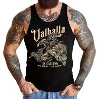 LOBO NEGRO® Tanktop für Wikinger Nordmann Keltic Fans: Valhalla is Calling
