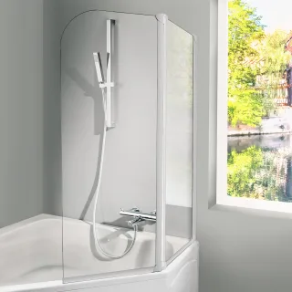 HSK Favorit Badewannenaufsatz, Alu silber-matt, 162089 162089-01