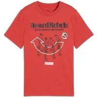 PUMA T-Shirt MID90S GRAPHIC TEE I B für Jugendliche, reguläre Passform, Kurzarm, mit Gummiprint