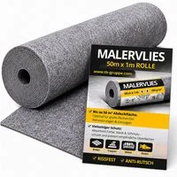 TK Gruppe Malervlies Abdeckvlies Malervlies 50m x 1m 180g/m² – Rutschfestes Schutzvlies, (1-St)