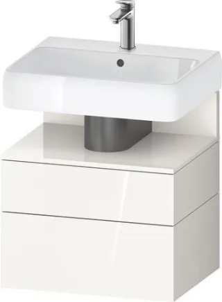 Duravit Qatego Waschtischunterbau wandhängend Weiß Hochglanz 590x470x590 mm - QA4393022220000 QA4393022220000