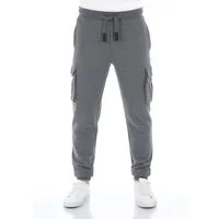 riverso Sweathose Herren Trainigshose RIVLars Slim Fit Jogginghose mit Cargotaschen