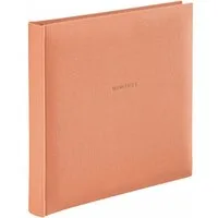 Hama Fotoalbum Jumbo Foto-Album Foto-Buch Memories Lachs, 50 Seiten 200 Bilder 10x15cm Buch-Format Einsteckalbum Fotos Einkleben