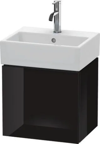 Duravit L-Cube Waschtischunterbau wandhängend Schwarz Hochglanz 434x341x400 mm - LC6245L4040 LC6245L4040